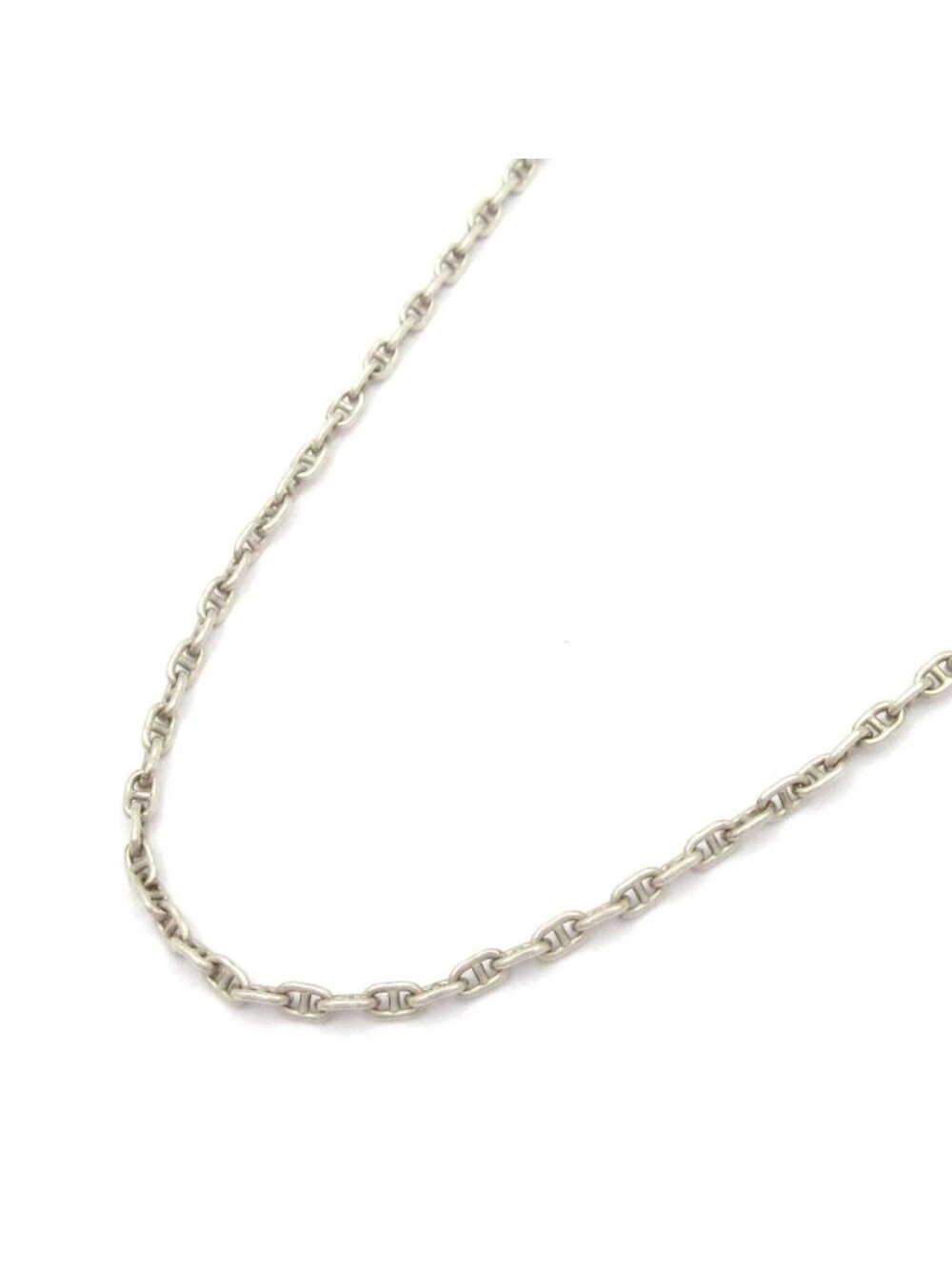 Hermes Necklace Sellier Silver Chain